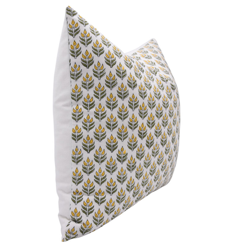 Housse de coussin en coton imprimé à la main boho home accent housse de coussin à imprimé floral traditionnel, Carré