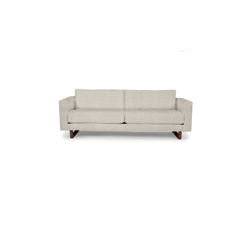 Avalon Sofa, Walnut, White Heron Polyester