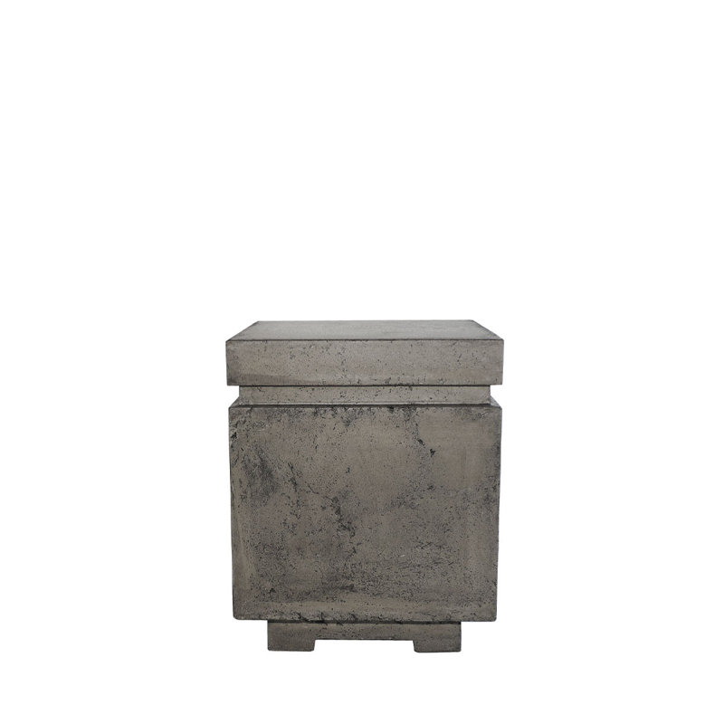 Gray Concrete Square Propane Tank Cover