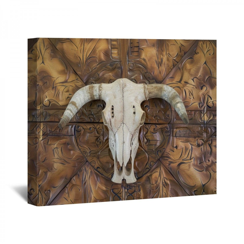 «Skull» sur toile, H 11 po x l 14 po x P 3 po