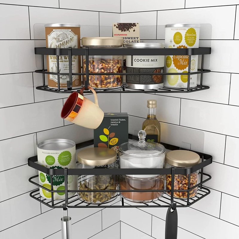 Panier de douche mural en acier inoxydable Mourad