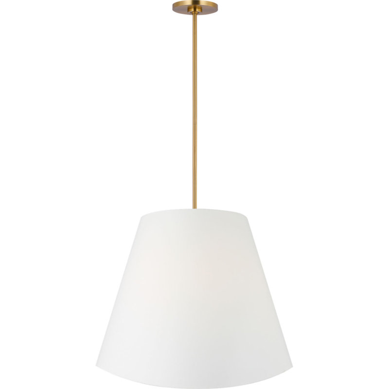 Beauvoir Hanging Shade, 19.88" H x 23.88" W x 22.38" D, Burnished Brass