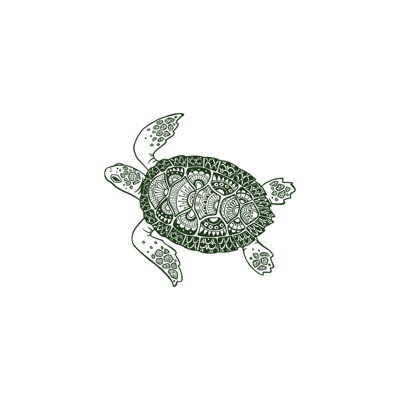 Décalcomanie murale autocollant en écaille tortue