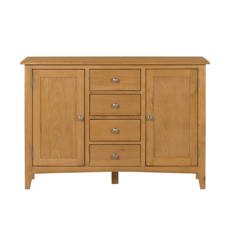 Censu Oak 4 Drawer Sideboard