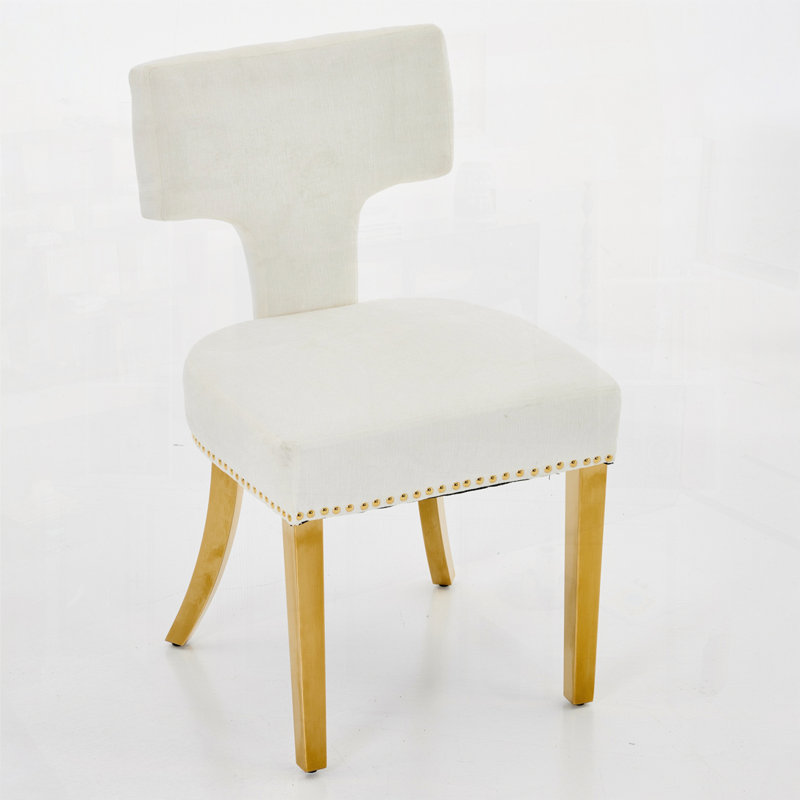 Chaises de salle à manger rembourrées Farmhouse, Beige