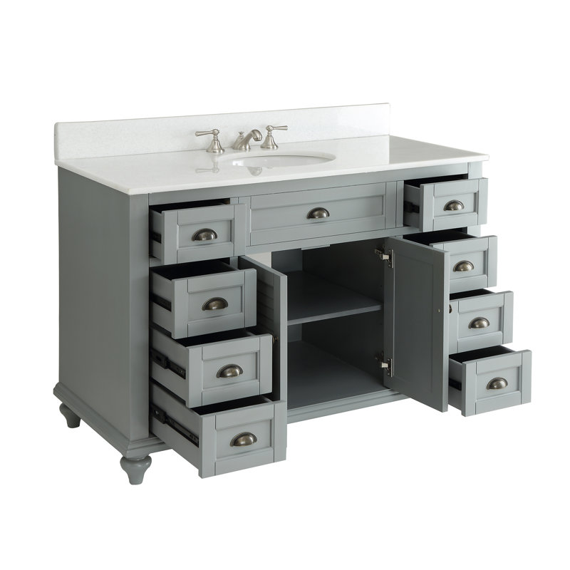 Ensemble de meuble-lavabo simple 49 po Schaible, Gris