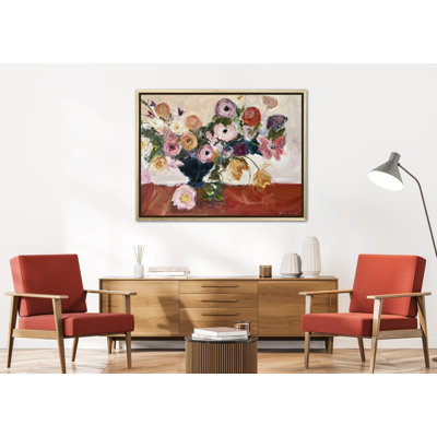 Sweet Pea Impressionist Bouquet sur toile