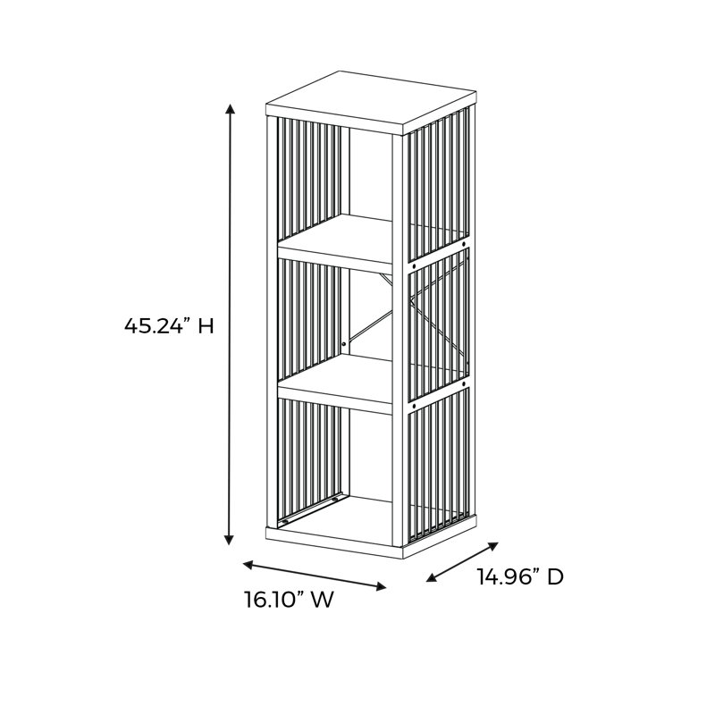 Bibliothèque à 45 cubes H 45,24 "x l 16,1", Blé