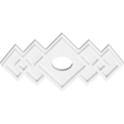 Diamètre intérieur de médaillon contemporain en PVC de 3 po Zoe