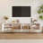 Eddyson 78.7'' Modern TV Stand with Storage Cabinet, Entertainment Center with Stainless Steel Legs-1258086433
