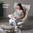 Genuine Leather Reclining Swivel Chair with Adjustable Headrest and Ottoman for Living Room, Executive Office, Bedroom,Study. Real Leather Luxury Recliner for Reading and Relax(White)-402504345