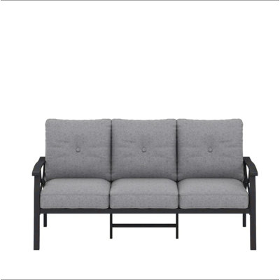 70” All-Weather Metal 3-Seat Patio Sofa