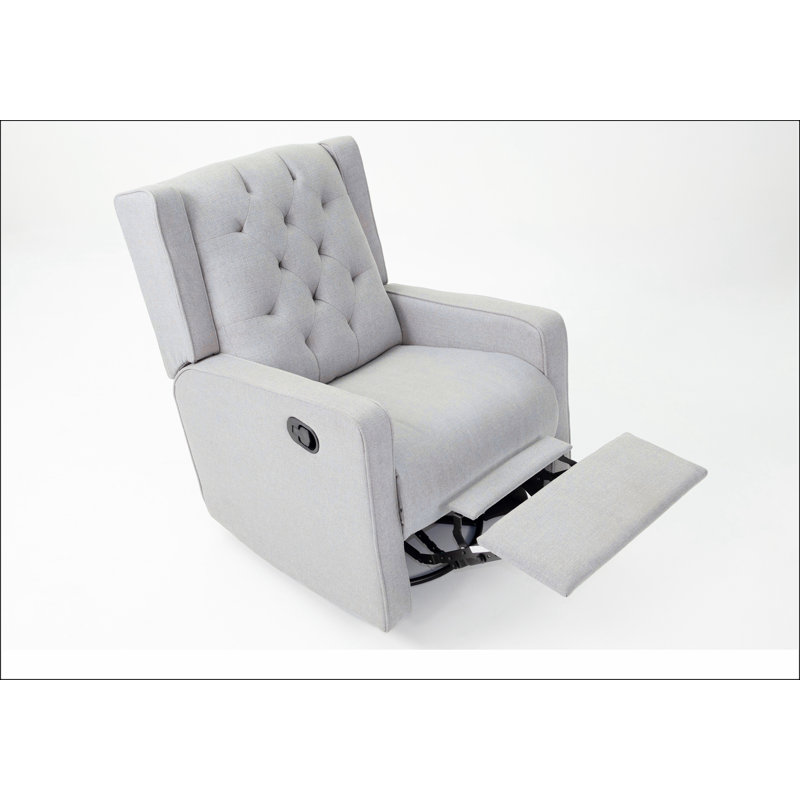 Swivel Glider Recliner, Light Gray