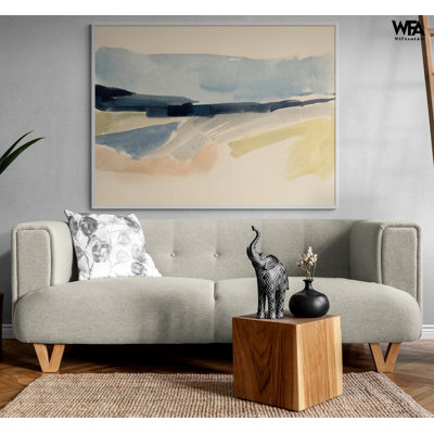 Abstrait pastel, impression de peinture de paysage, art aquarelle encadrée, décoration murale nature, impression de paysage abstrait, art mural encadré