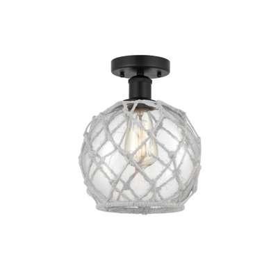 Larocque Glass Semi Flush Mount