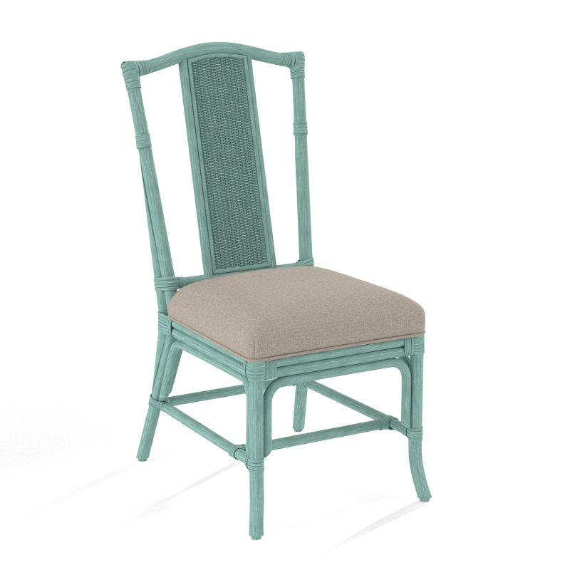 Chaise de salle à manger à dossier à lattes Drury Lane, Tissu beige performant - 0851-73, Nickel