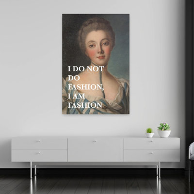 Elegant Fashion Statement Classic Elegant Vintage Portrait Wall Art Print