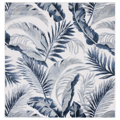 Sandisfield Floral Ivory/Navy/Gray Indoor / Outdoor Area Indoor/Outdoor Area Rug
