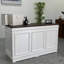 Bureau de réception rectangulaire en bois manufacturé Retro-932768713