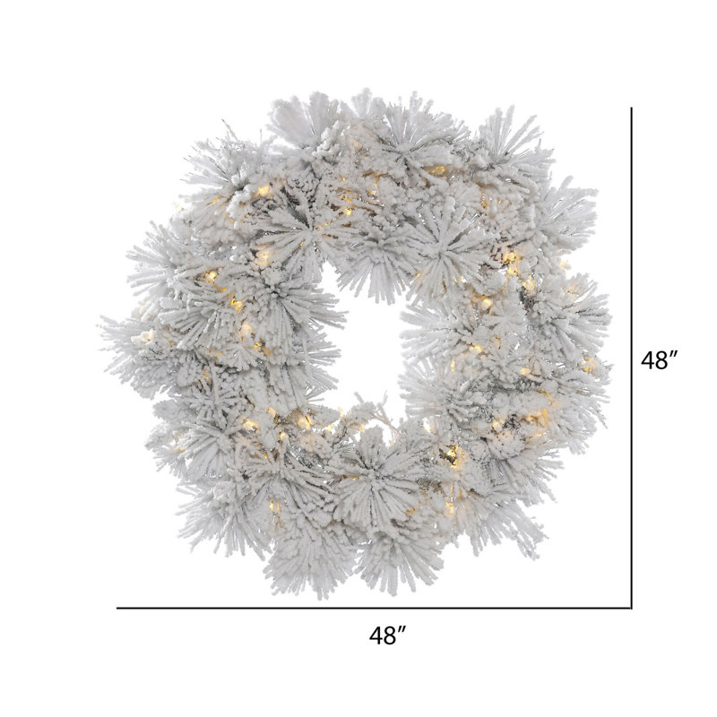 Couronne artificielle floquée en Alberta, Oui, H 48 po x l 48 po x P 3 po