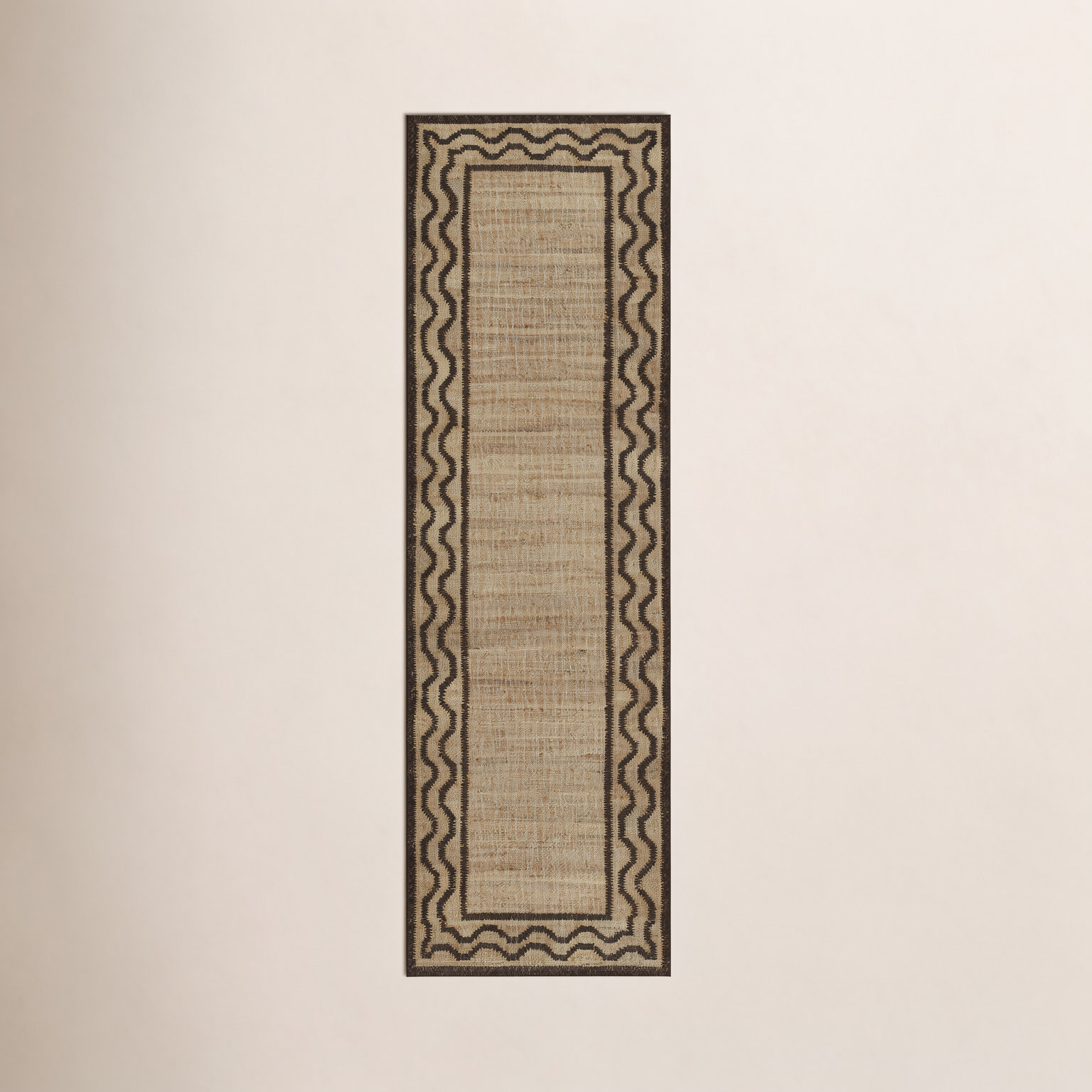 Orchard Brown Hand-Woven Oriental Jute Rug, Runner 2'3" x 8'
