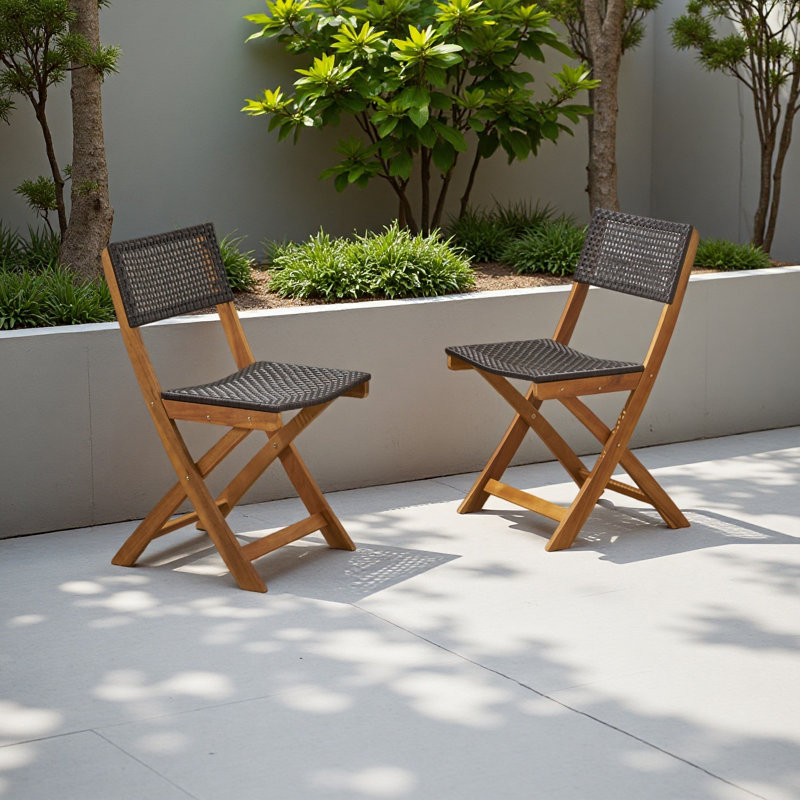 Chaise, ensemble de 2, Brun