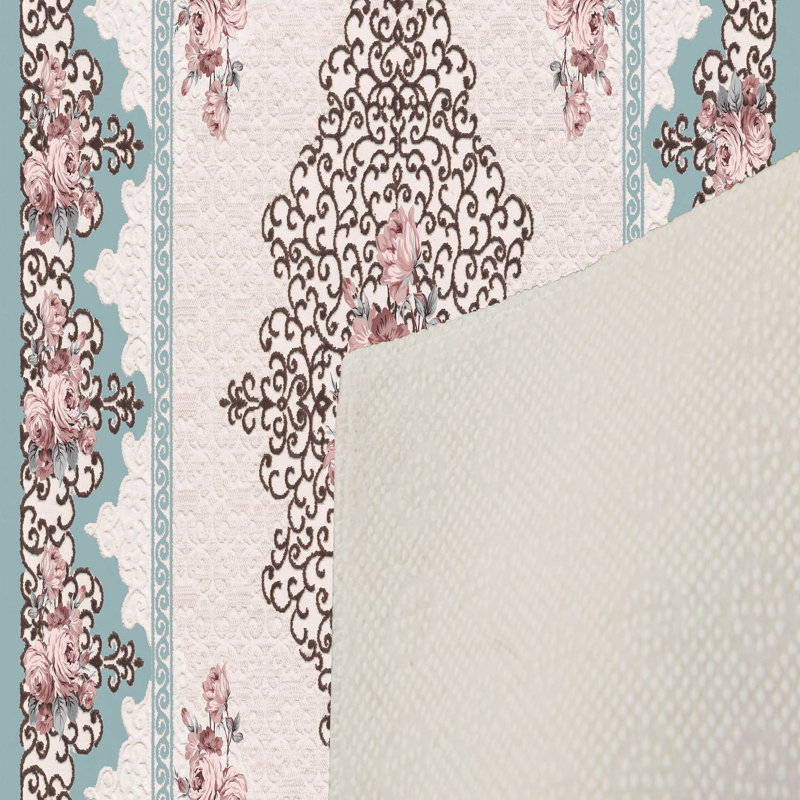 Antibacterial Hall Carpet, 39.4 x 59.1 inches | 100% Polyester, 0.4 in Pile Height, Non-Slip PVC Felt Dot Underside | Machine Washable, 3D Digital Printing, Durable & Stylish for Modern Home Décor