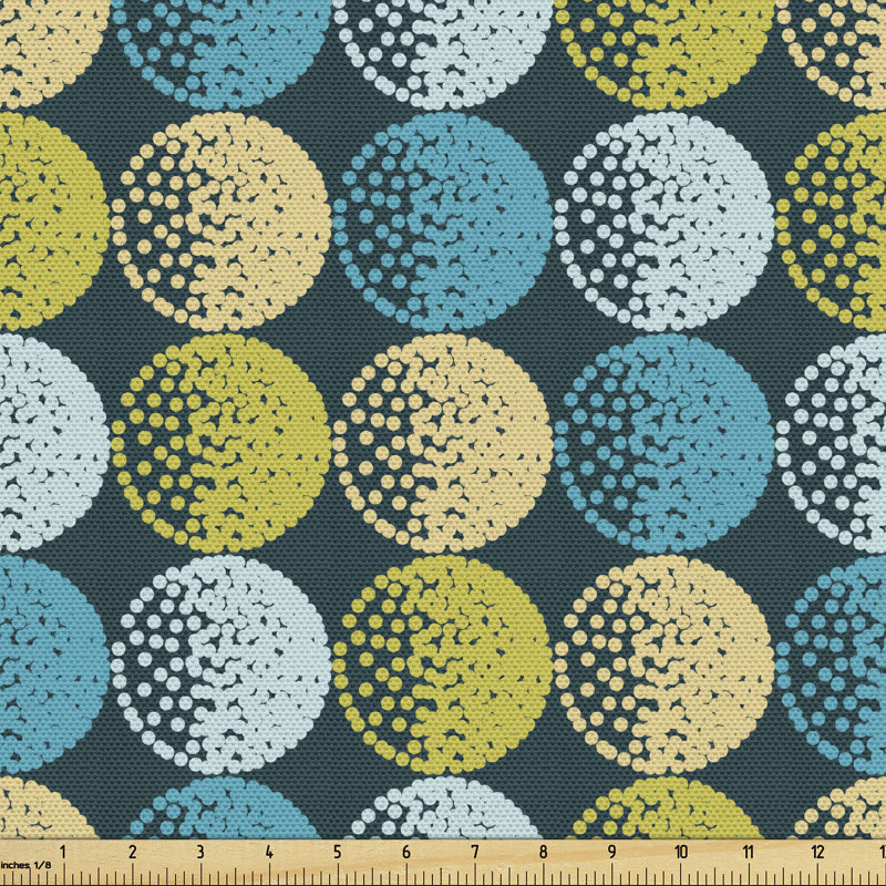 Chirs Dots Arrangement Circles Repeating Multi-Purpose Fabric
