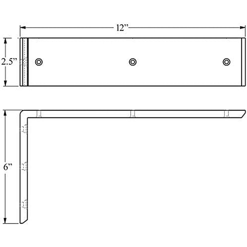 Supports en L robustes, supports de comptoir, supports de tablette ...