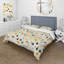 Ensemble de housse de couette en microfibre jaune / bleu sarcelle Mcm Graphic Artistry II-2084431981