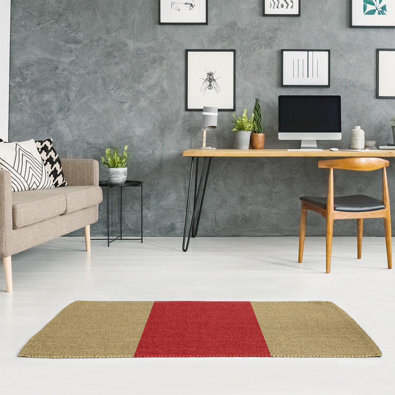 Striped Indoor Rug, Rectangle 5' x 7', No