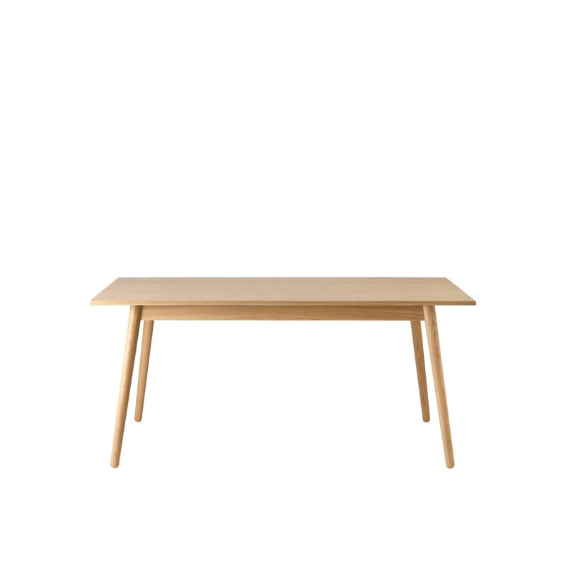C35A Oak Dining Table, 28.5”H x 63”L x 32.3”W, Nature