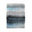 Abat-jour bleu - Toile abstraite encadrée blanche