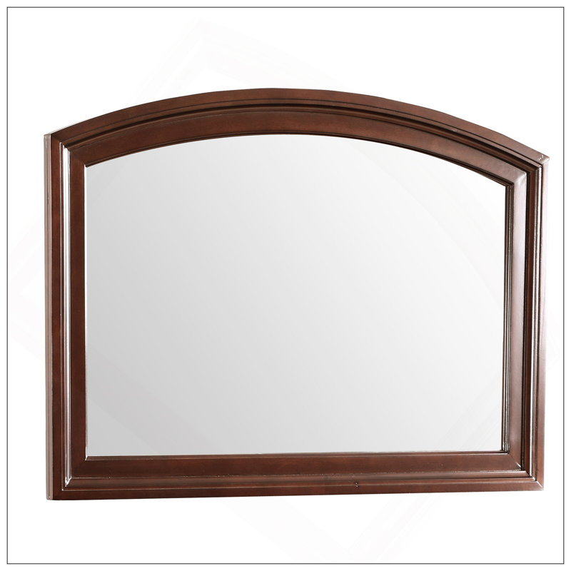 Miroir à finition cappuccino, verre à faible distorsion pour des reflets clairs et une conception durable