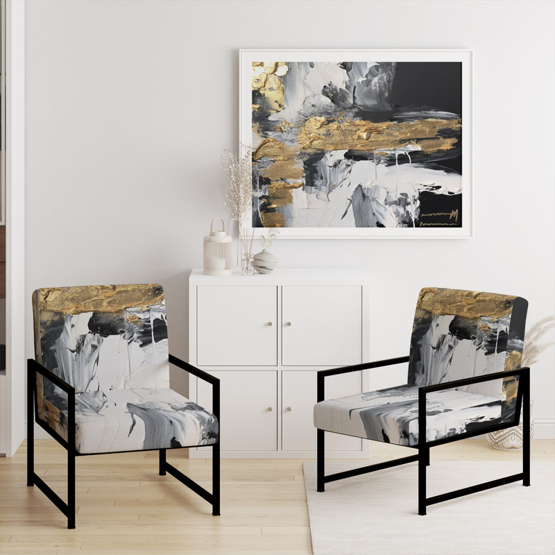 Fauteuil d'appoint Creel, Noir, noir, noir, noir