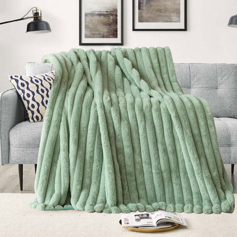Throw Blanket, 63" W x 63" L, Green