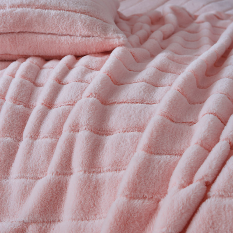 Hella Faux Fur Throw Blanket