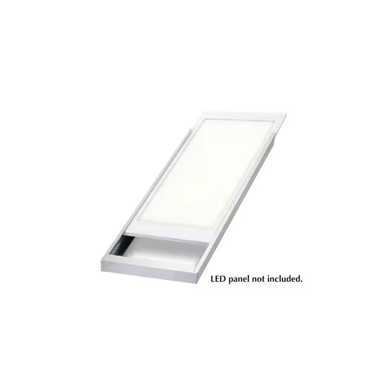 2×4 Surface Mount Kit for LED Panel Lights , Easy-Install Ceiling Frame for 2×4 LED Backlit Panels, Panel Sold Separately - White