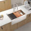Versatile Farmhouse Stainless Steel Kitchen Sink With Workstation Feature