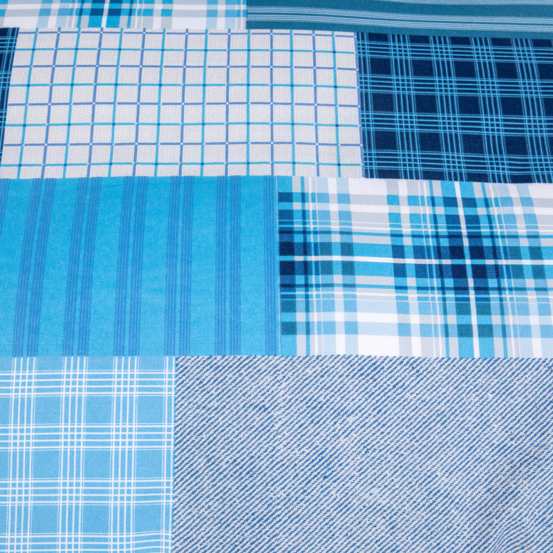 Giorgia Duvet Cover Set with Pillowcases Included, Denim Blue, Super King - 2 Standard Pillowcases