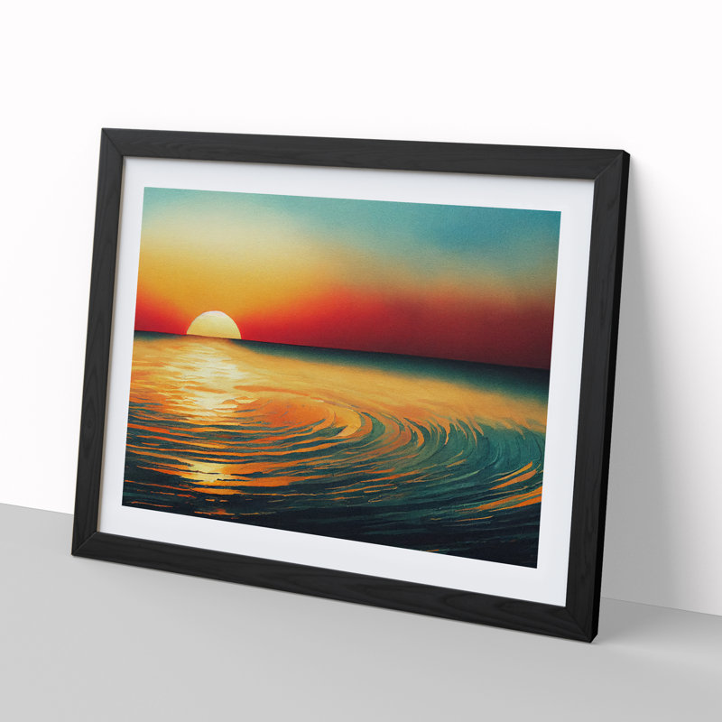 Glorious Watercolour Sunset Vol.2 - Framed Print
