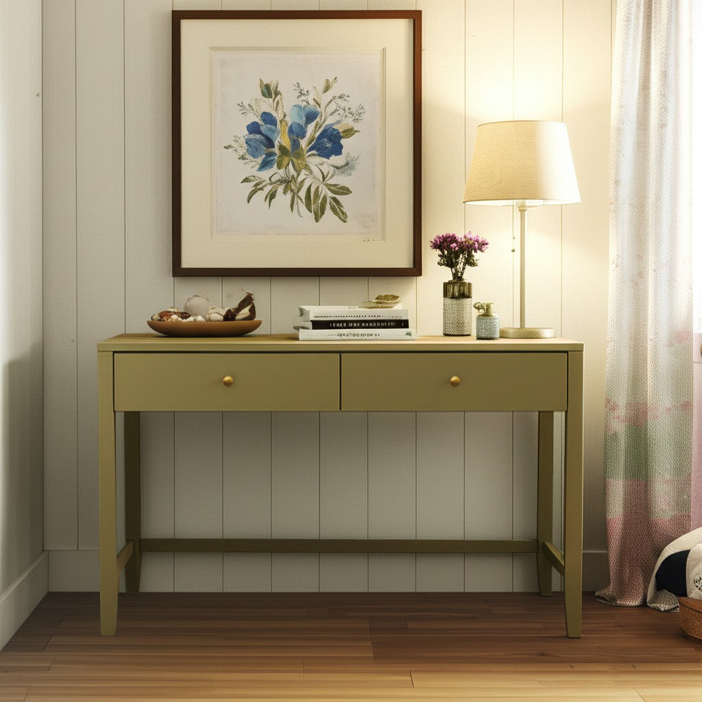 Gracie 59" Writing Desk, Green