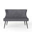 Faning Velvet Upholstered Bench