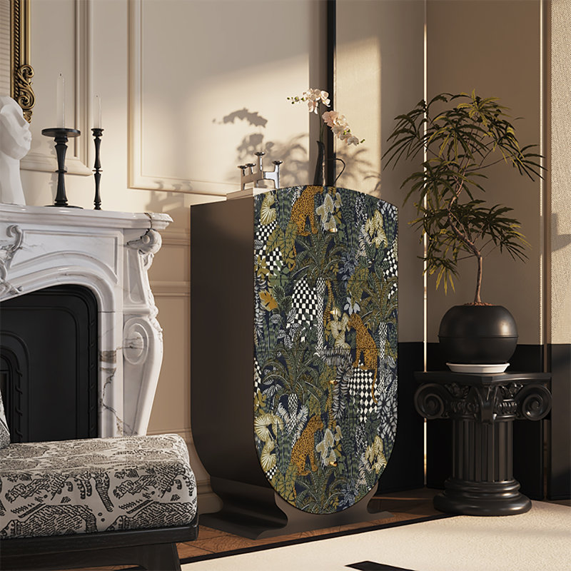 Light luxury household high-end decor cabinet, Black