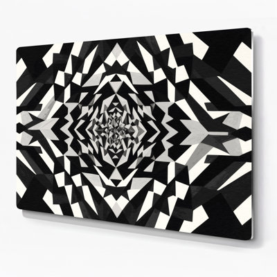 Art mural noir Op Art 2