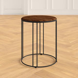 Abraxas Solid Wood Frame End Table