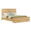 Lit avec tête de lit géométrique 3D et banc de rangement - rangement à 4 tiroirs-2134578363-2134578364
