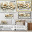 Rallection parallèle de pivoines abstraites - art mural abstrait moderne pivoines-279054194-279054197-279054198