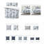 Ensemble de housse de couette en coton blanc Alexandria-110400303