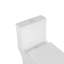 Toilette en céramique blanche, hauteur confort allongée 1,1 / 1,6, et siège à fermeture stable T039wt One, blanc, accrédité, doux